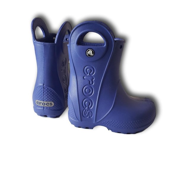 Crocs Kids rain boots blue . size "C 6" - Picture 4 of 8